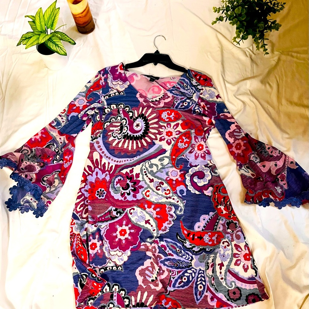 Geometric Bold Colors and Patterns Blouse